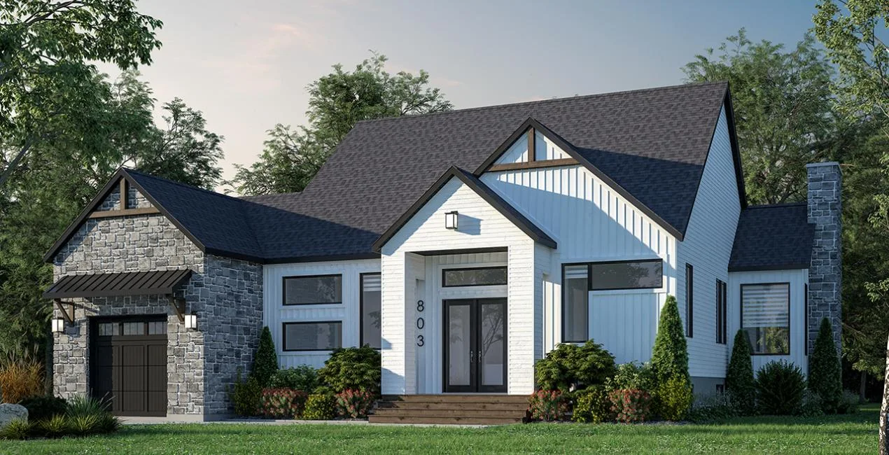 the front of a home